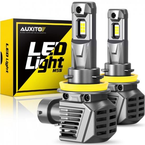 AUXITO H11 Комплект светодиодных фар Лампы ближнего света Суперяркие 6500K 120 Вт Идеальный пучок
