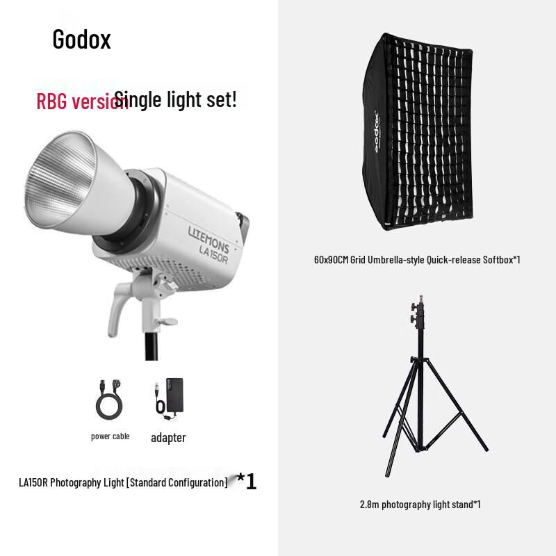 Godox LA150R RGB LED Video Light with Softbox