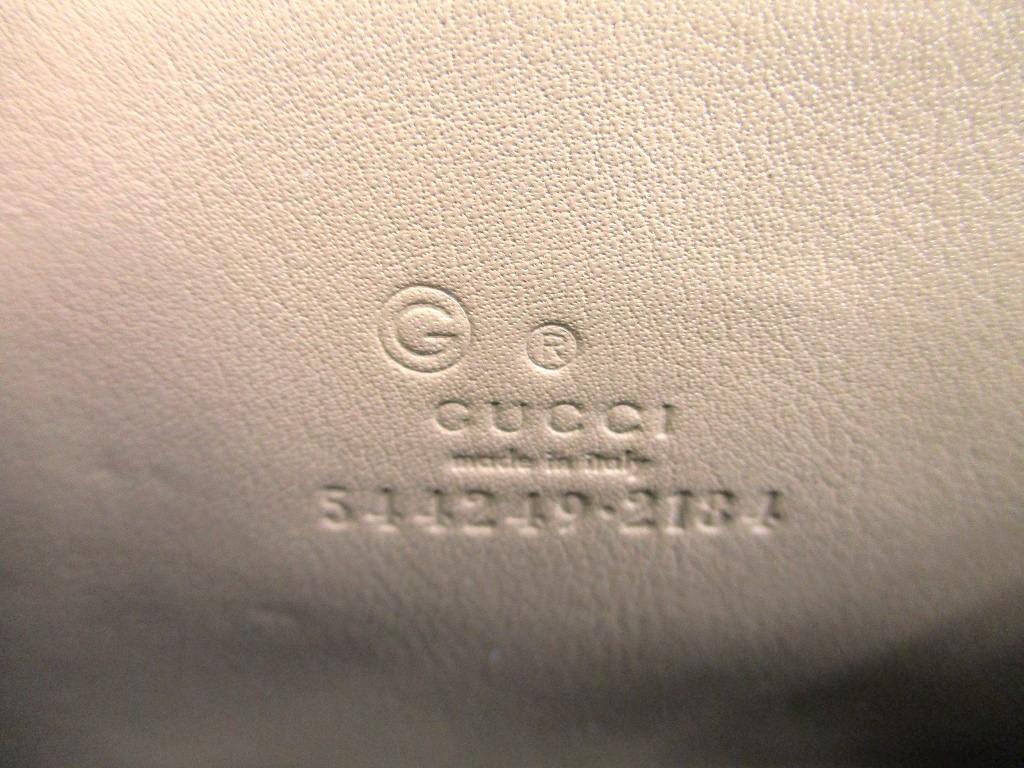 Authentic GUCCI Micro Guccissima Beige Leather Round Zip Coin Purse #a375   Refurbished