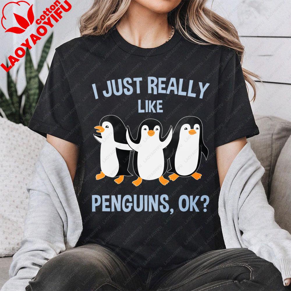 Penguins of The World Tshirt Cute Penguin Fans Birthday Gift Tshirt Funny Educational Save Penguins Spirit Animal Lover Shirt S