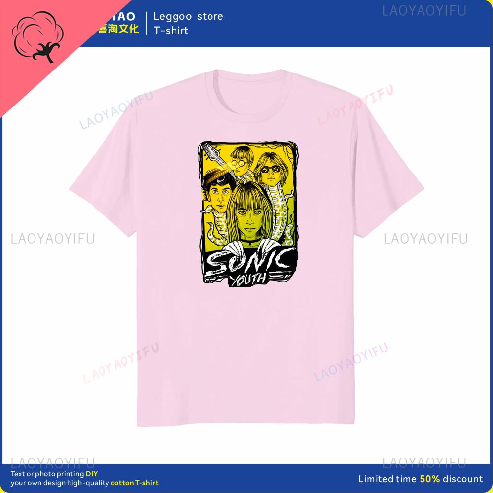 

The unique Sonic youth retro rock Tshirt is a fashionable and trendy streetwear for casual shortsleeved cotton men and women 4XL