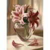 Peony Tulip Pink Roses Valentines Day Romantic Floral Vase Poster Print Wall Art Pictures Canvas Painting Room Home Decor Gift