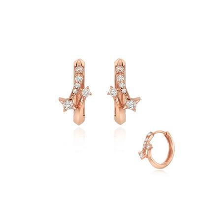 Silver One-Touch Earrings Sc1746