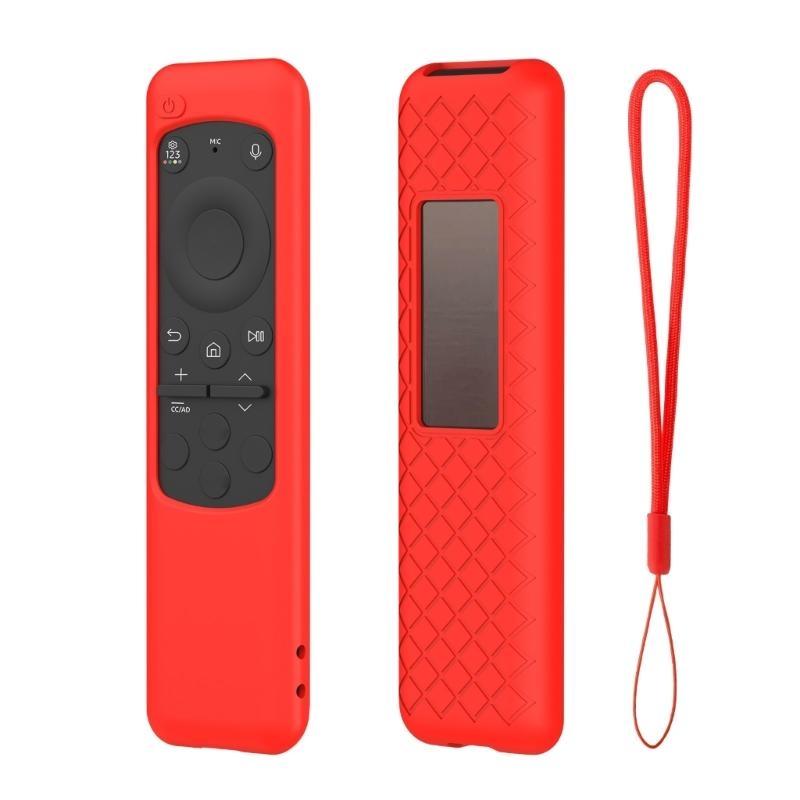 Silikonhülle für Samsung BN59-01432A Smart TV Fernbedienung Schutzhülle Anti-Verlust mit Lanyard