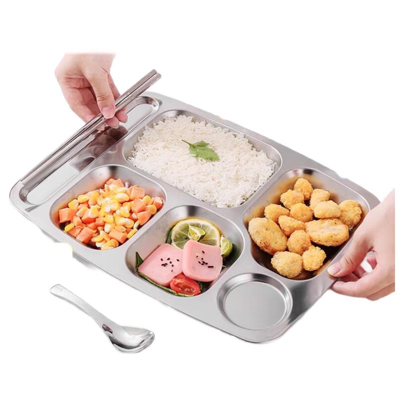 

Huihuang 304 Stainless Steel Divided Dinner Plate