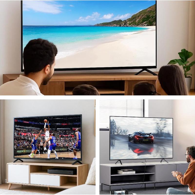 2 Pcs TV Stand Legs, Table Top TV Stand Base Replacement Bracket, Universal TV Legs Compatible with Samsung LG Sharp TVs Most 32-65 Inch, Includes