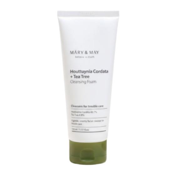 [MARY & MAY] Houttuynia Cordata + Tea Tree Cleansing Foam 150ml Houttuynia Cordata + Tea Tree Cleansing Foam  1