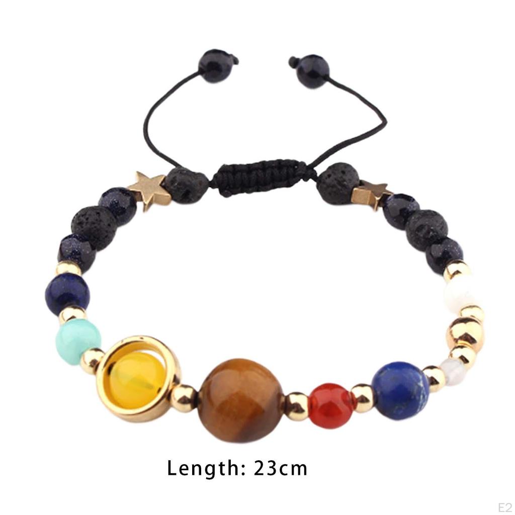 Handmade Galaxy Solar System Bracelet Jewellery Charm Lightweight Stylish Universe The Eight