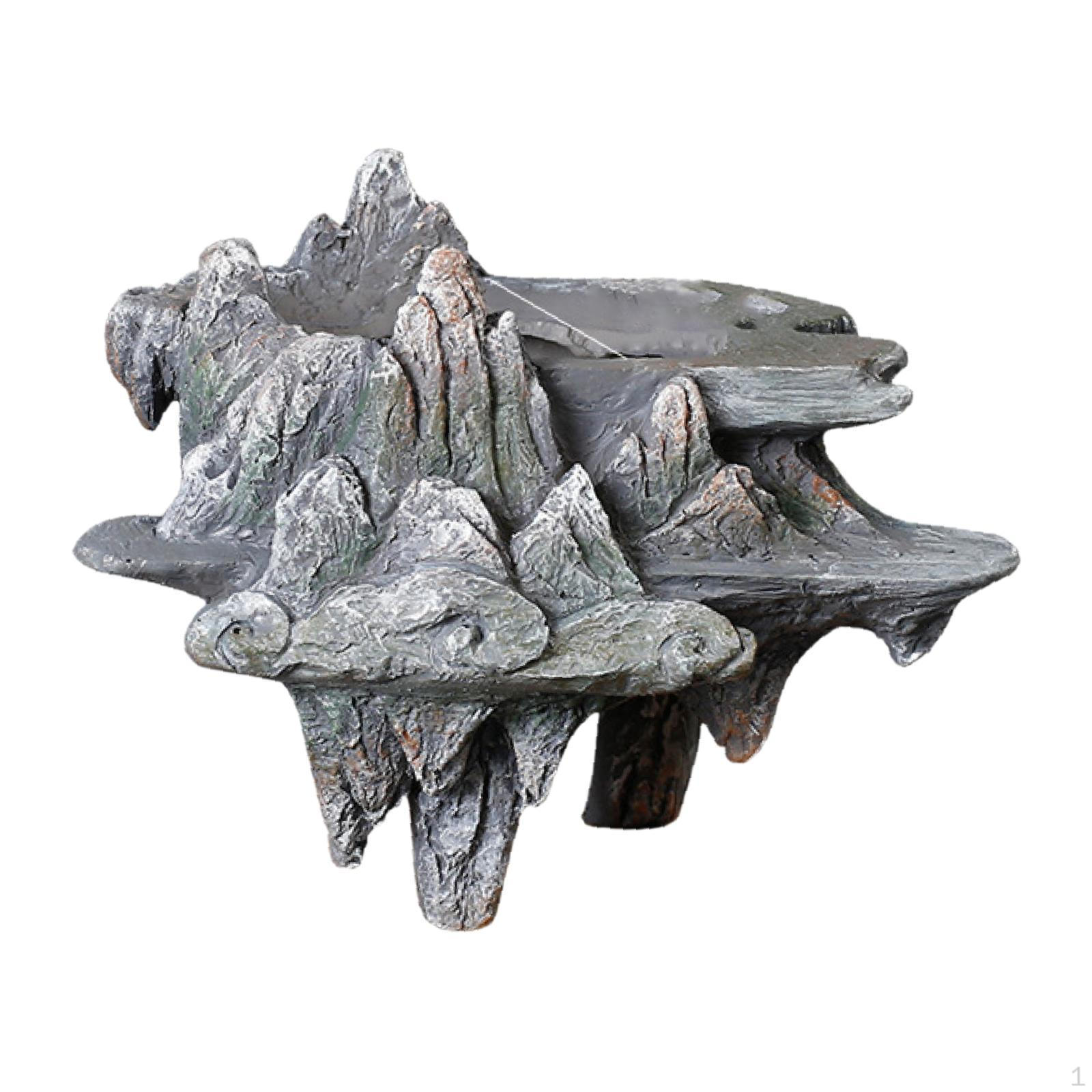 

Смола Рокарий бонсай художественный горшок цветочный горшок 19,8x13x15 см декоративное украшение для балкона ручной работы для