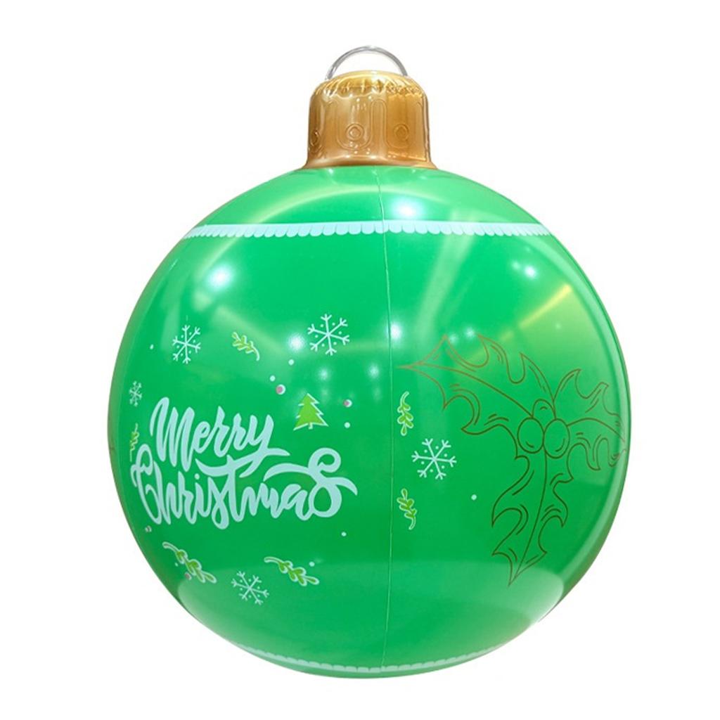 Inflatable Christmas Ball Weather Resistant Christmas Balloon Holiday Ornament for Outdoor Indoor Holiday Yard Lawn Porch Decor