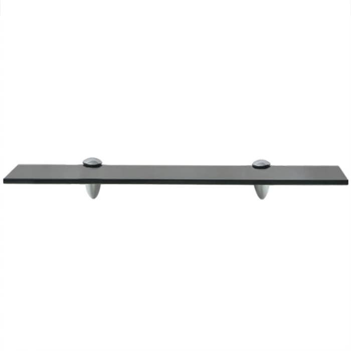 Étagère murale - vidaXL - 50 x 20 cm - Verre incassable - Noir - Design contemporain
