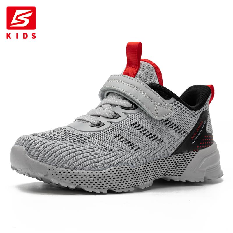 Baasploa Kids Sports Shoes 2025 New Lightweight Mesh Breathable Running Shoes Boys Girls Casual Outdoor Non-Slip Sneakers