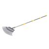 Garden Rake Metal Detachable Adjustable Leaves Rake with Reusable Leaf Bag for Outdoor Yard