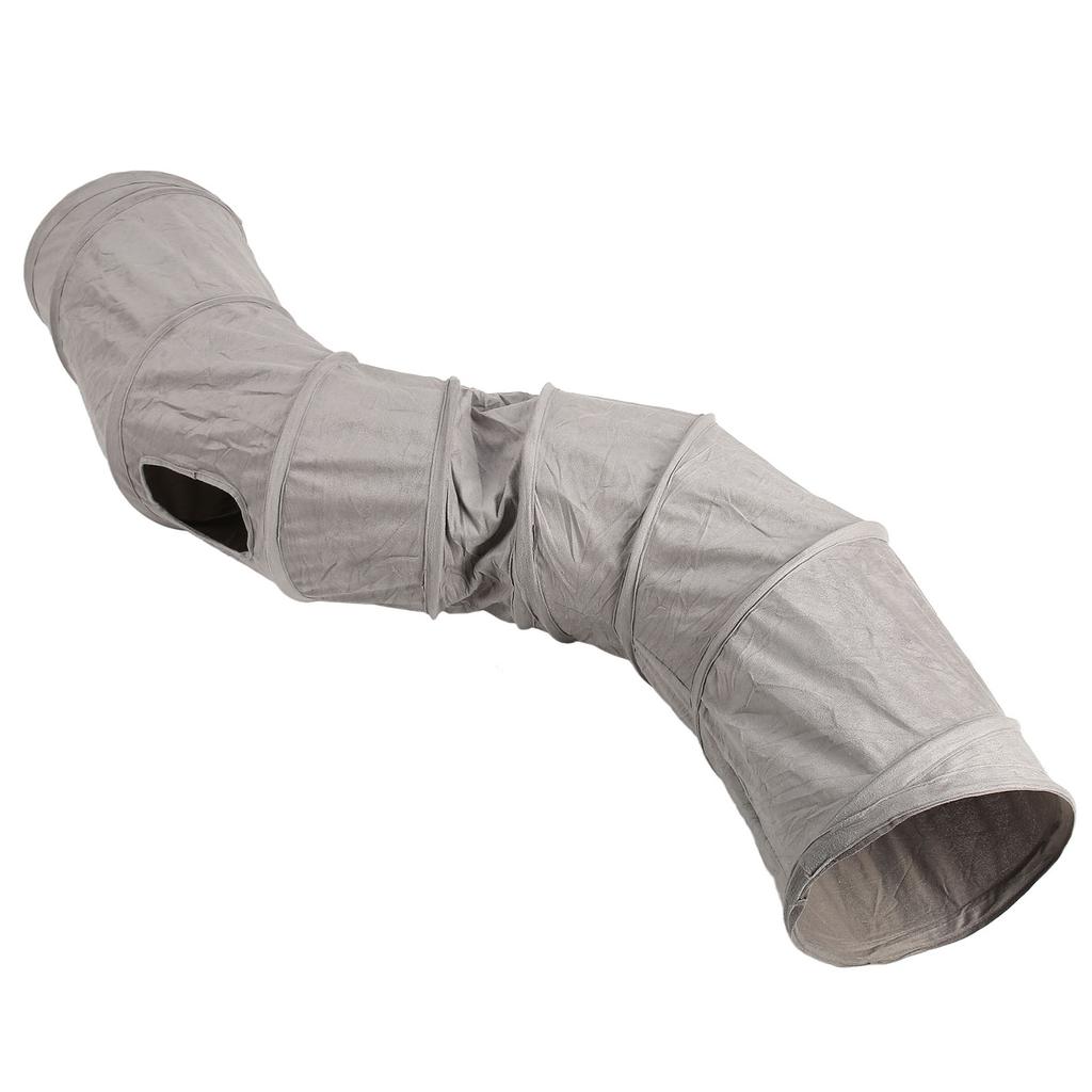 Foldable Cat Tunnel Collapsible Interactive Crinkle Large Space Kitten Tunnel Toy for Cats Kittens Little Pets