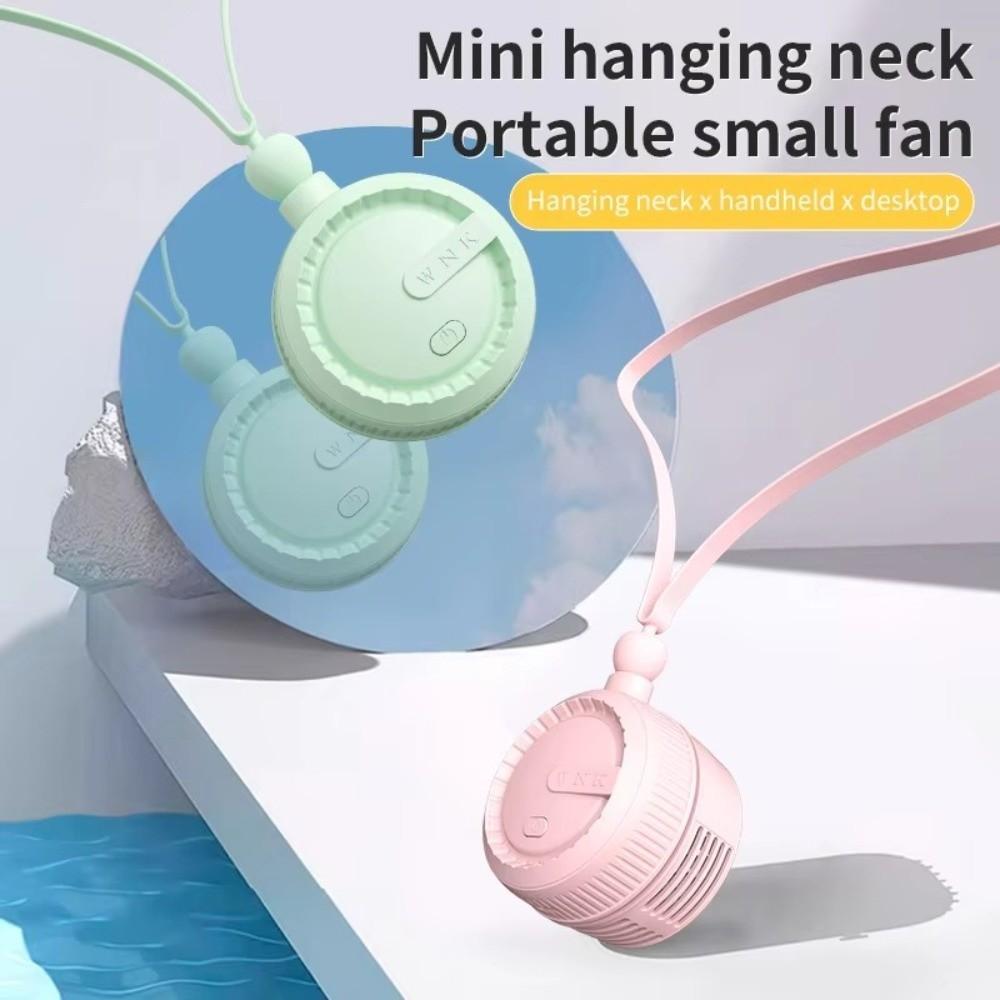 Portable Bladeless Neck Fan 3-Speed Adjustable Hanging Fan Mini Cooling Fan  Sports