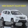 1:64 Scale Forester  Cars Model Diecast Alloy Toys Birthday Advanced Ornament Four Wheel Suspension Rubber Tire Vehice Gifts