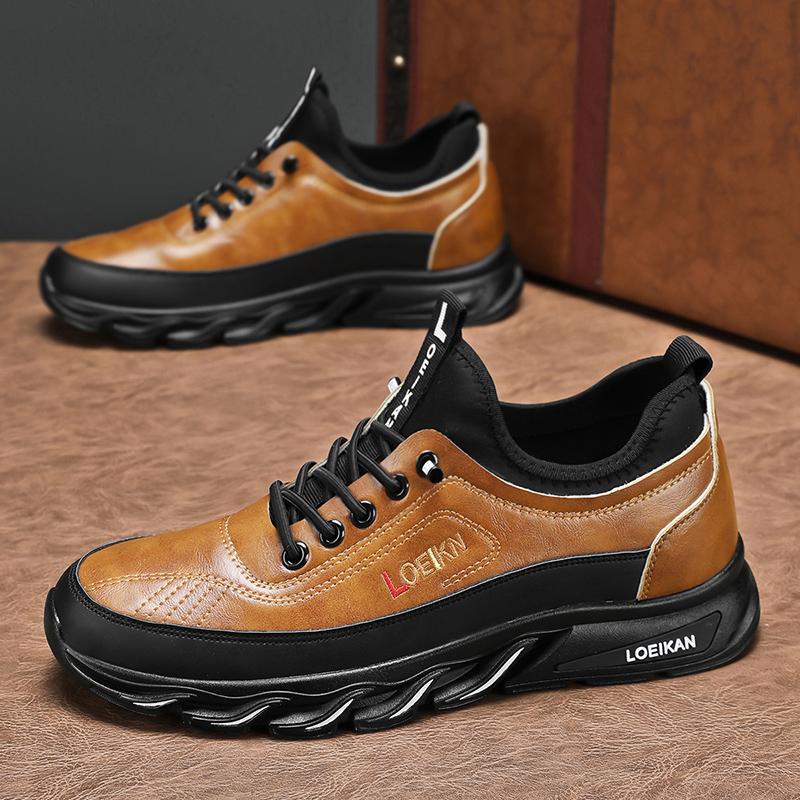 

Модные кроссовки CYYTL Модная повседневная мужская обувь Кожаная уличная платформа Теннис Бег Спорт Пеший туризм Роскошные дизайнерские лоферы для скейтборда 48