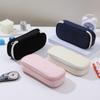 Large Capacity Pen Bag Solid Color Pencil Box Portable Pencil Case for Student Stationary