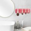 Multicolor Silicone Cosmetic Brush Drying Rack Wall-Mounted Brush Storage Rack Non-punching Cosmetic Brush Storage Rack