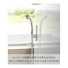 Yamazaki Jitsugyo 10286 Adjustable Angle Magnetic Shower Holder White W5.5 X D5.7 X H16cm Tower 4 Levels Adjustable Angle Bathroom Easy Installation