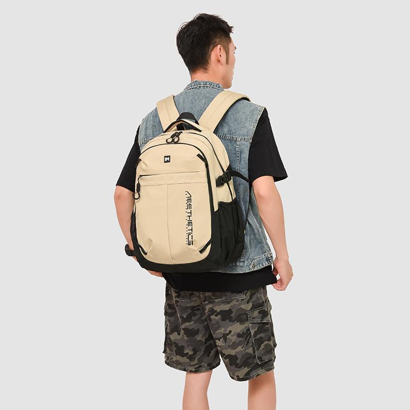 Men's Large Capacity Backpack Junior High School Student Schoolbag Camouflage Print Computer Backpack