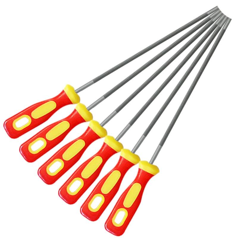 3 Pcs/Set Round High Carbon Steel Sharpening Chainsaw Saw Chain Files Sharpener for Woodwork Chainsaw File 4/4.8/5.5mm