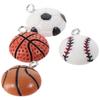 40 Pcs 40 Pcs Round Football Charm Resin Volleyball Charm Bracelet Basketball Charm  Women
