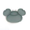 Children S Silicone Compartmentalized Dinner Plate Cartoon Plate Infant Auxiliary Food Tableware Fall Proof Including Suction Cups