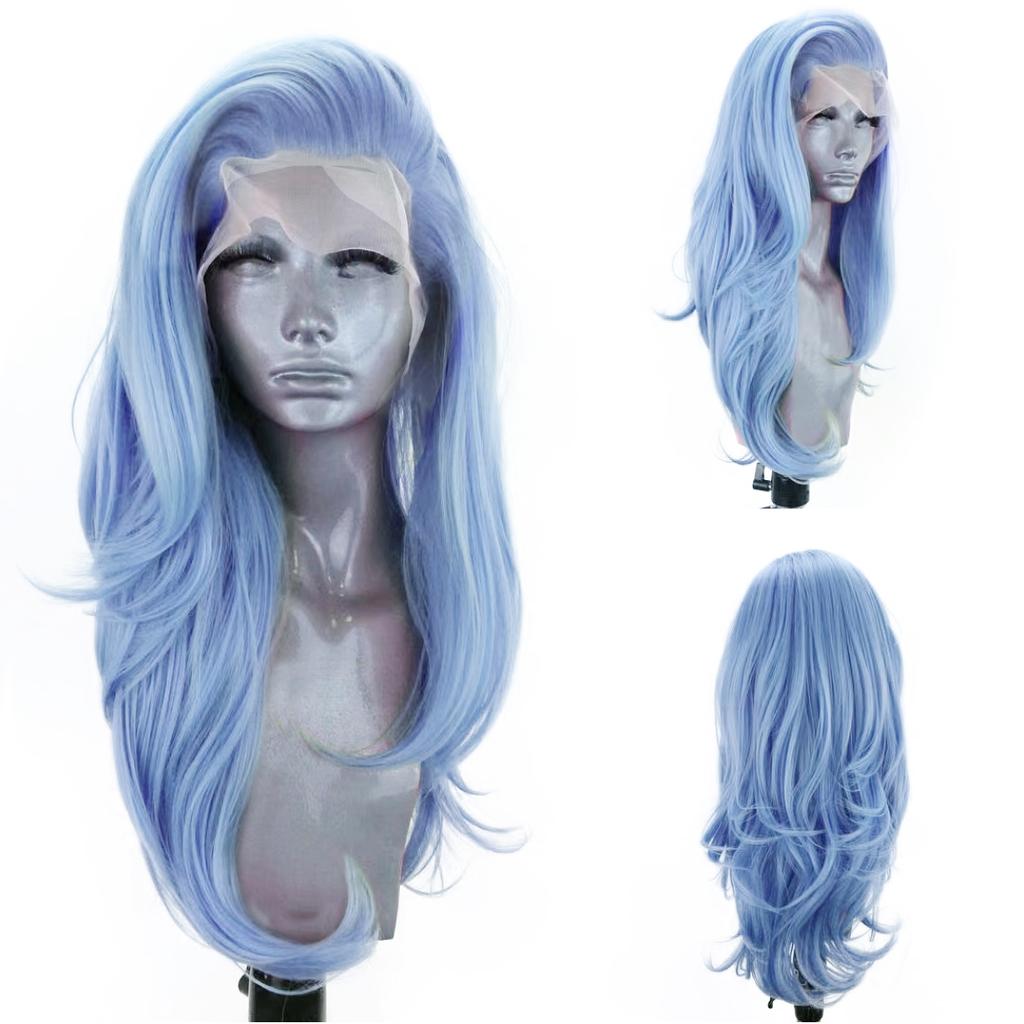 AIMEYA Ginger Orange Long Natural Wavy Wig for Women Girls Pre Plucked Natural Hairline Lace Front Wigs Free Part Daily Wear Wig