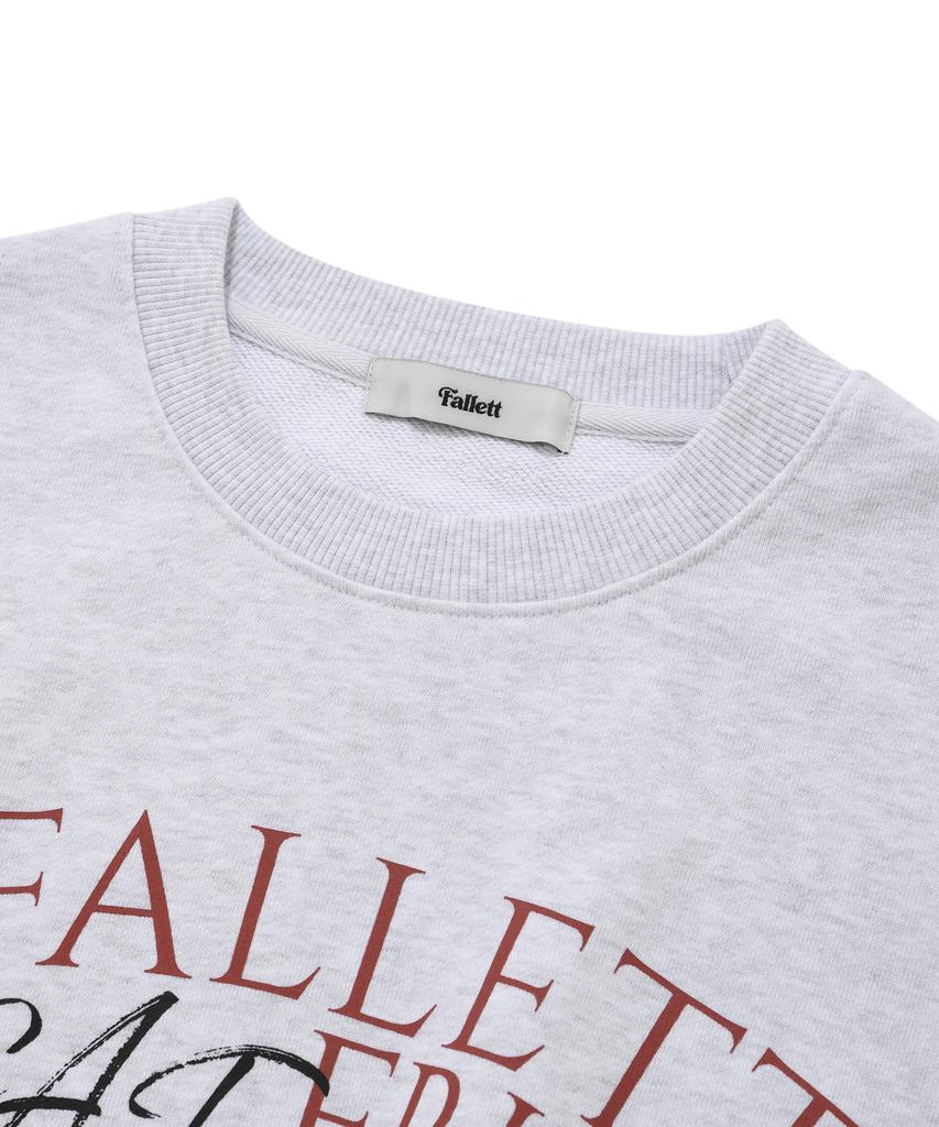 FALLETT Cat Friends Sweatshirt Light Gray