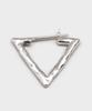 Takeo Kikuchi Triangle Hoop Silver Earrings In Silver 00 Men's (Made Japan) G8701305, (006) (Free)