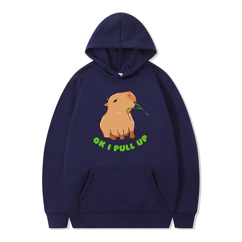 Autumn and winter animation funny hoodie men's and women's sweater hooded and velvet one piece