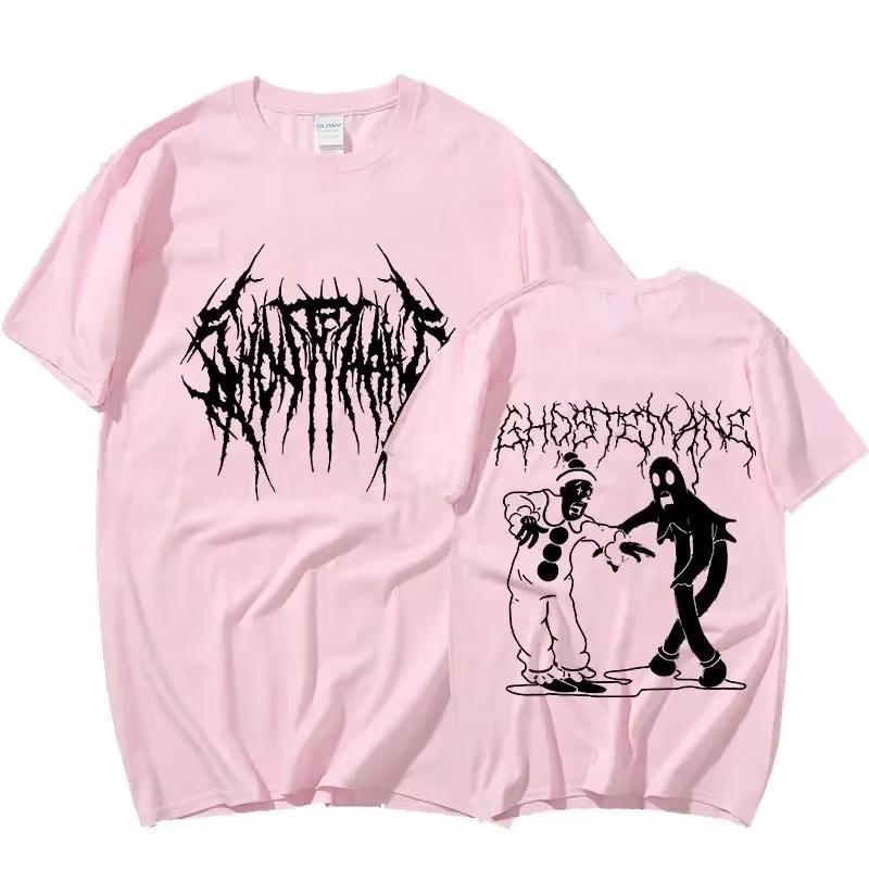 2026 Hot Sale Men Women Print T-shirt Fashion Hip Hop Metal Gothic Rock T Shirt Loose Streetwear Summer Loose Sport T Shirt Y2K Short Sleeve