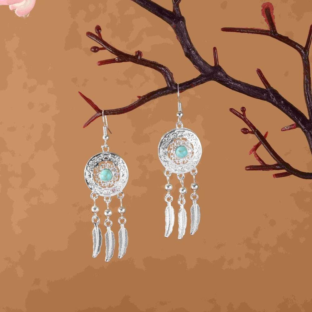Silver Long Tassel Earrings Bohemia Bohemia Drop Earring Classic Ethnic Style Dangle Earring Women