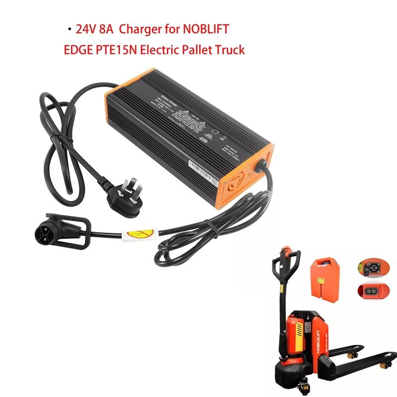 24V 8A Lithium Battery Charger for NOBLIFT EDGE PTE15N Electric Pallet Jack 24V 20Ah /36Ah /40Ah Lithium Battery Charger UK