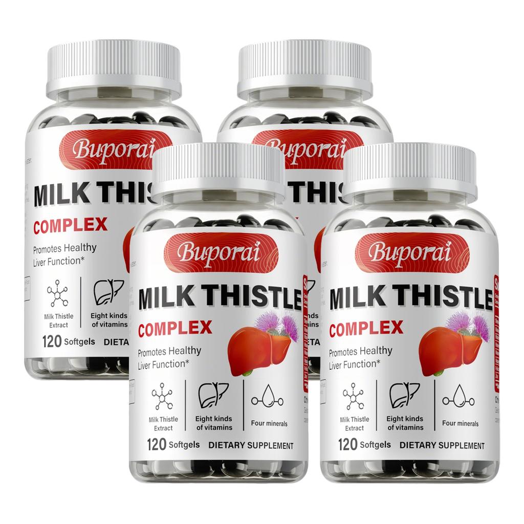 Milk Thistle Complex Soft Capsules, Milk Thistle Extract, Suitable for Adults, Nutritional Supplement