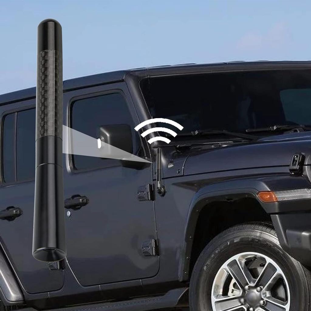 [REYLNXR] Car Antenna, Car Radio, FM/AM High Sensitivity, Universal Model, Car Antenna (Color: Black, Size: 4.7 Inches (12 Cm)