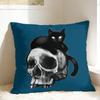 Black Cat Pillow Cover Soft Cushion Cover Cute Funny Pillow Case For Sofa Car Home Decor
