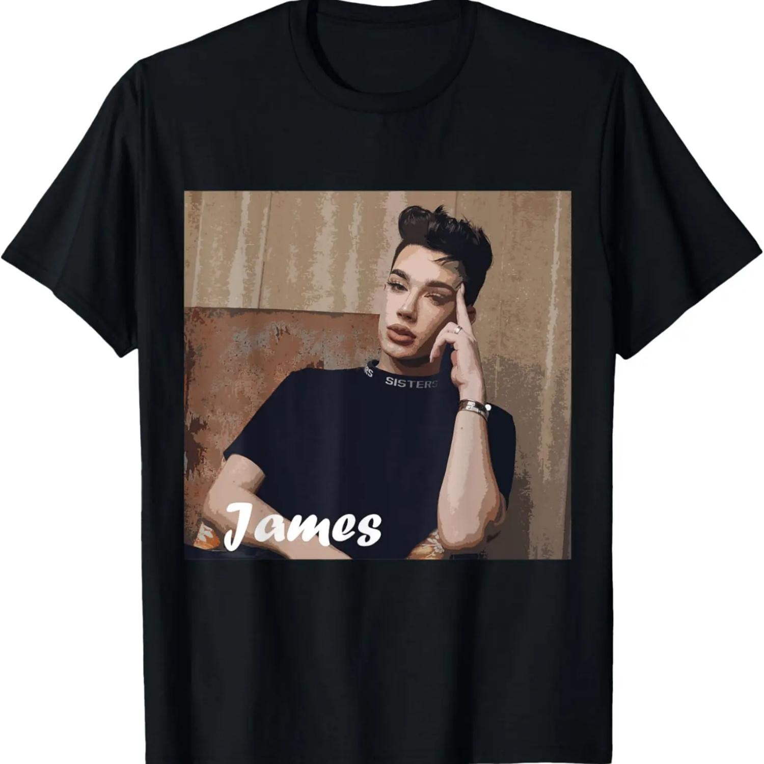 

James Charles T-Shirt For Men & Women T-Shirt XXXXXL чёрный