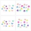 Star/Heart Beads For Kids Hairtie Decoration Colorful Loose Beads Bulk For Braids And Craft Hairband Making Accessories