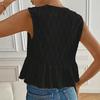 Women's Tie Front Tank Top Summer Crew Neck Sleeveless Flowy Shirts Casual Beach Vacation