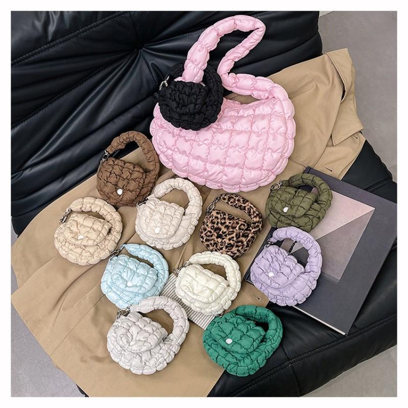 Fashionable New Style Pleated Cloud Bag Mini Change Purse Decorative Korean Storage Portable Decoration All-match Small