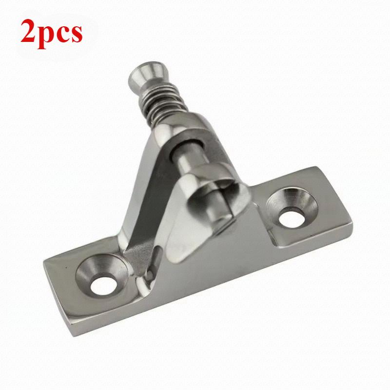 

2 шт., аксессуары для лодок, бимини, морская нержавеющая верхняя рама, крепление для основания, быстросъемный шарнирный штифт для яхт, лодочных аксессуаров
