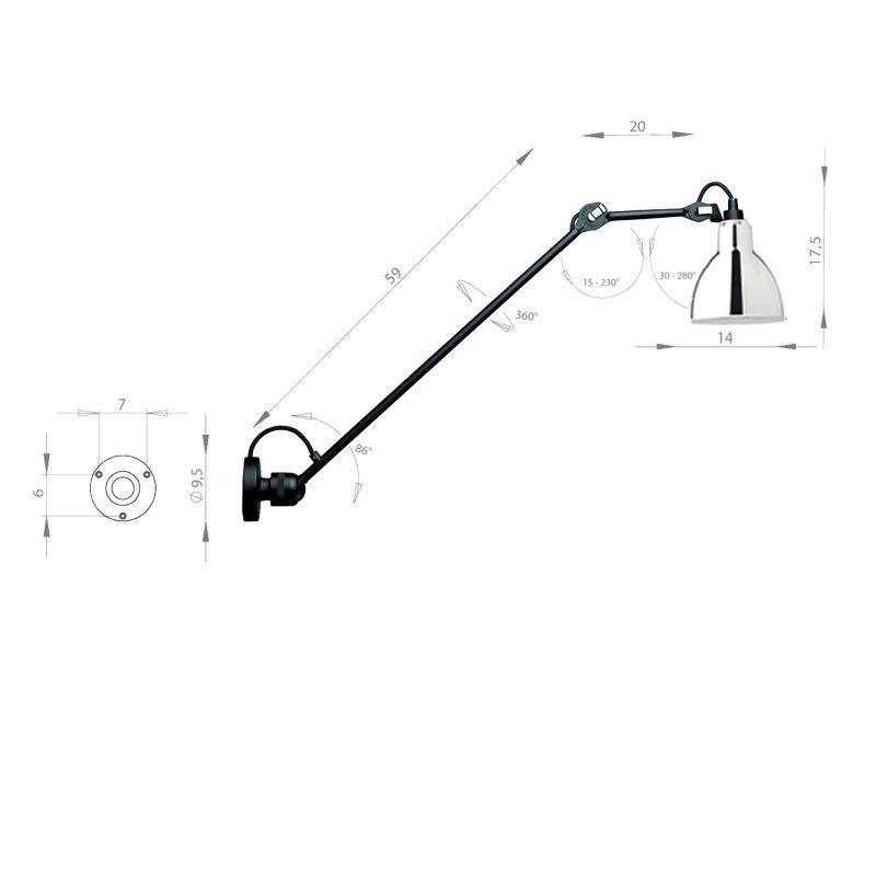 Modern Nordic Minimalist Swing Arm Wall Lamp