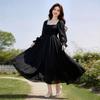 Women's Summer Vacation Dress: Flowy Chiffon Beach Dress, Long Style