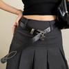 Pu Leather Y2K Jeans Belt Vintage Women's Waist Belt Fashion Punk Style Belt  Party