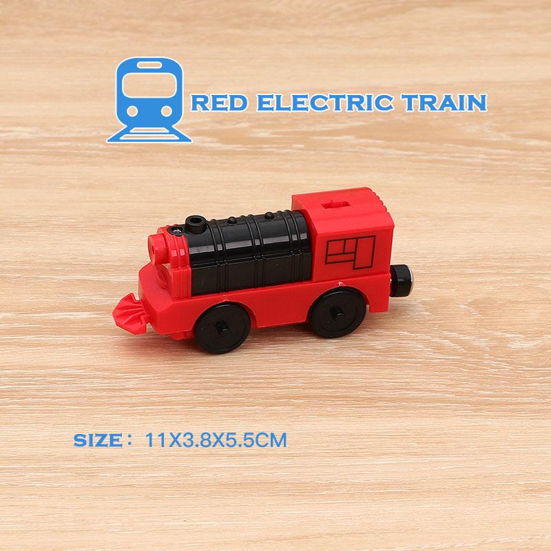 RC Electric Train Set Locomotive Magnetic Train Diecast Slot Toy Fit for Brand Wooden Train Railway Track Toys for Kids Gifts