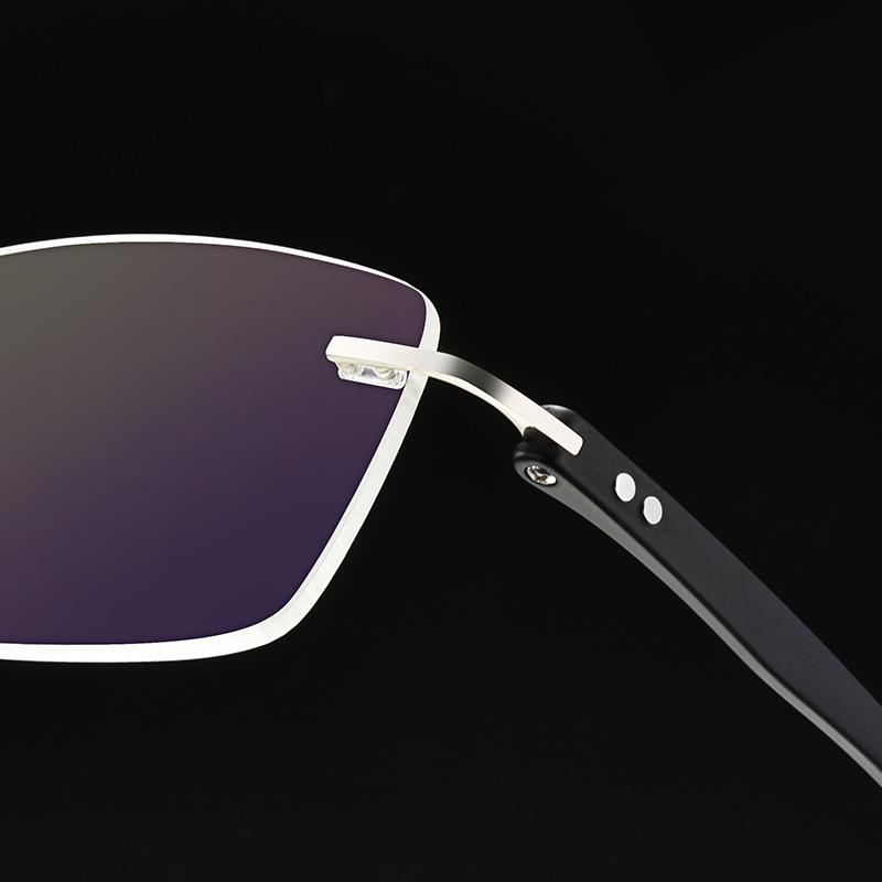 Ultralight Titanium Alloy Screwless Rimless Men Glasses Frame Eyewear Square Eyeglasses Myopia Prescription Spectacles Frameless