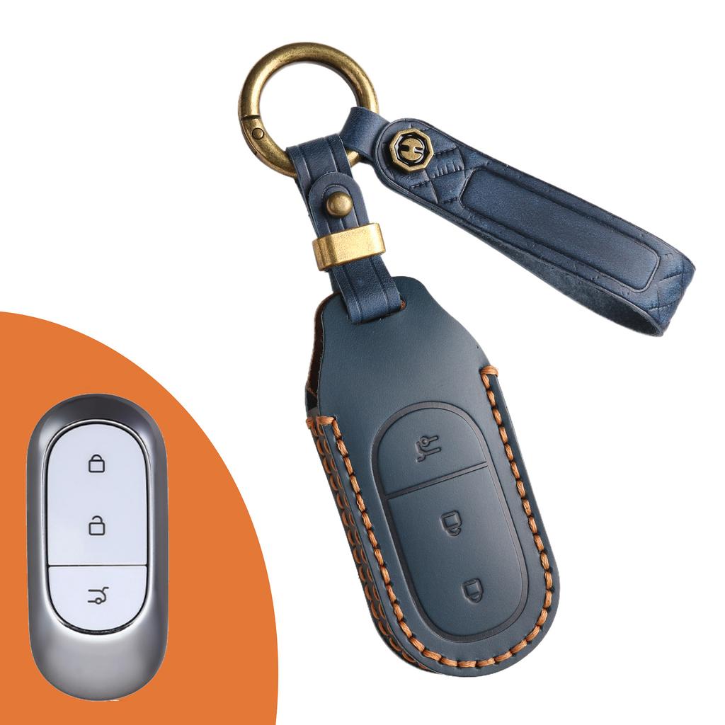 Anwendbar auf die neue Zero Running Schlüsselhülle T03 Schnalle C11 High-End S01 Auto Herren- und Damen-Rindsleder c01 Echtleder-Schutzhülle