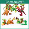 40pcs Dinosaur Paradise Themed Assembly Building Blocks Set Children Puzzle Toys For Creative Kids